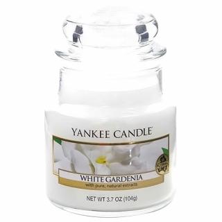 Yankee Candle svíčka ve skleněné dóze 104 g Bílá gardénie (White Gardenia)