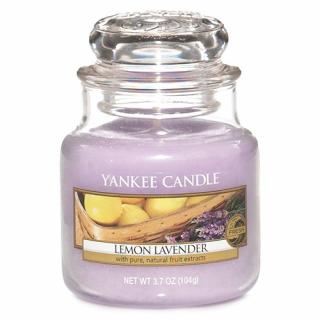 Yankee Candle svíčka ve skleněné dóze 104 g Citron a levandule (Lemon Lavender)