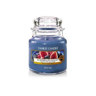 Yankee Candle svíčka ve skleněné dóze 104 g Lahodná moruše a fíky (Mulberry  Fig Delight)