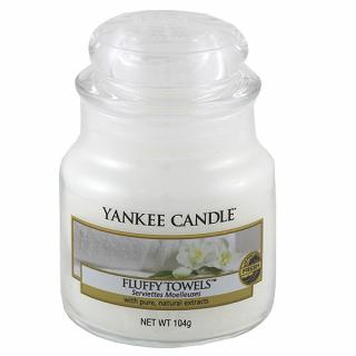 Yankee Candle svíčka ve skleněné dóze 104 g Načechrané ručníky (Fluffy Towels)