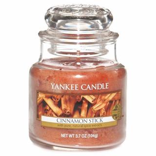 Yankee Candle svíčka ve skleněné dóze 104 g Skořicová tyčinka (Cinnamon Stick)