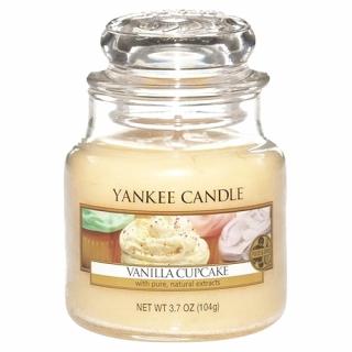 Yankee Candle svíčka ve skleněné dóze 104 g Vanilkový košíček (Vanilla Cupcake)