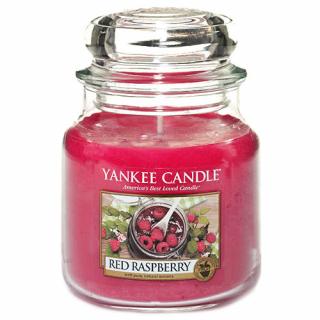 Yankee Candle svíčka ve skleněné dóze 410 g Červená malina (Red Raspberry)