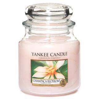 Yankee Candle svíčka ve skleněné dóze 410 g Květ magnólie champaca (Champaca Blossom)