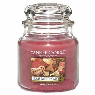 Yankee Candle svíčka ve skleněné dóze 410 g Ó sladký domove (Home Sweet Home)