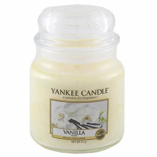 Yankee Candle svíčka ve skleněné dóze 410 g Vanilka (Vanilla)
