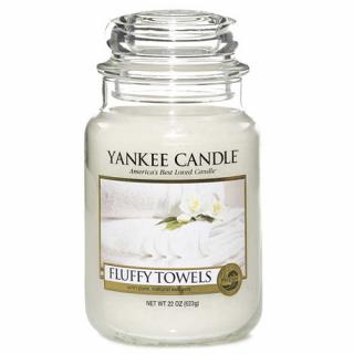 Yankee Candle svíčka ve skleněné dóze 623 g Načechrané ručníky (Fluffy Towels)