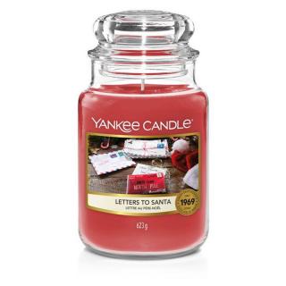 Yankee Candle velká vonná svíčka classic Letters to Santa (Vánoční přání)