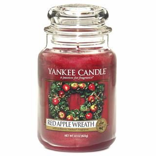 Yankee Candle velká vonná svíčka classic Red apple wreath (Věnec z červených jablíček)