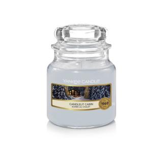 Yankee Candle vonná svíčka classic malá Chata ozářená svíčkou 104 g