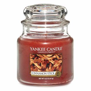 Yankee Candle vonná svíčka ve skleněné dóze 410 g Skořicová tyčinka (Cinnamon Stick)