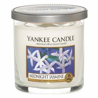 Yankee Candle vonná svíčka ve skleněné váze 198 g Půlnoční jasmín (Midnight Jasmine)