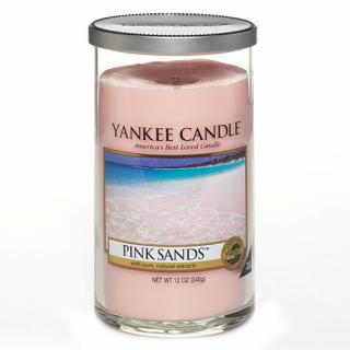 Yankee Candle vonná svíčka ve skleněné váze 340 g Růžové písky (Pink Sands)