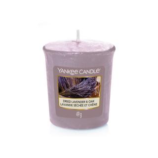 Yankee Candle votivní svíčka Dried Lavender  Oak (Sušená levandule a dub)