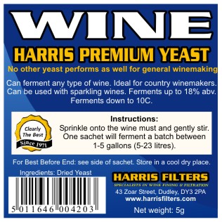 Harris Premium vinné kvasinky na 23 litrů