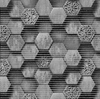 Aquamat koupelnová pěnová rohož 4059-3 - šíře 65 cm - Hexagon černý (WC předložka, koupelnová rohož, koupelnová předložka, pěnová předložka, pěnová rohožka,)