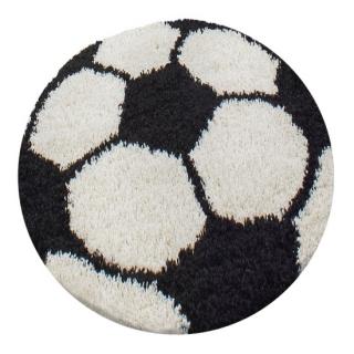 Dětský Kusový koberec FUN kruh 6001 Black 100 cm  (Kusový koberec FUN kruh 6001 Black)