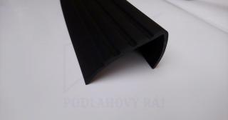 FATRA Schodová hrana H1870, černá barva 600, 6cm, 125,5 cm (schodové hrany, hrana na schody, schodová hrana, schodova hrana Fatra,)