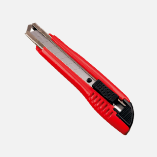 Nůž odlamovací 18 mm s vodící lištou samoaretační N222 (Odlamovací nůž 18 mm s vodící lištou samoaretační)