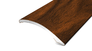 Přechodový samolepící profil PRINZ š. 38 mm, délka 90 cm, ořech - výškový rozdíl 0-11 mm (Podlahová lišta,Přechodová lišta, přechodový profil, hliníkový přechodový profil, bezbariérový práh, kobercové ukončení, lišta na ukočení podlahové krytiny, ukončova