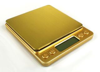 P221 Gold Edition, 2000g/0,1g, 100mmx100m  Luxusní přesná váha (ideální jako dárek)