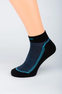Dámské kotníkové ponožky ACTIVE 1. Velikost: 3-4 (EU 35-37), 2. Barva: středně šedá/tmavě šedá