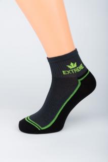 Dámské kotníkové ponožky EXTREME 1. Velikost: 3-4 (EU 35-37), 2. Barva: Ocelová/modrá