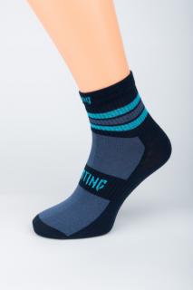 Dámské kotníkové ponožky SPORTING NEW 1. Velikost: 3-4 (EU 35-37), 2. Barva: středně šedá/tmavě šedá
