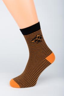 Dámské ponožky stretch Butterfly 1. Velikost: 7-8 (EU 41-42), 2. Barva: Oranžová