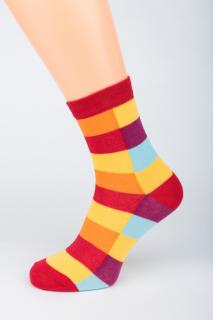 Dámské ponožky stretch Kostka 1. Velikost: 5-6 (EU 38-39), 2. Barva: Černá