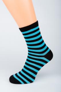 Dámské ponožky stretch New Pruh 1. Velikost: 5-6 (EU 38-39), 2. Barva: Červená