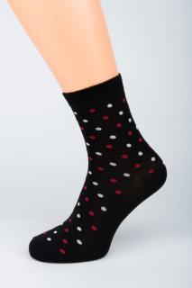 Dámské ponožky Stretch Puntík 1. Velikost: 5-6 (EU 38-39), 2. Barva: Červená