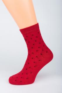 Dámské ponožky Stretch Tečka 1. Velikost: 3-4 (EU 35-37), 2. Barva: Bílá