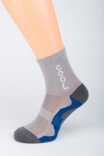 Dámské sportovní ponožky COOL TMAVÁ NEW 1. Velikost: 3-4 (EU 35-37), 2. Barva: světle šedá/středně šedá