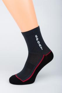 Dámské sportovní ponožky SPORT NEW 1. Velikost: 3-4 (EU 35-37), 2. Barva: světle šedá/středně šedá