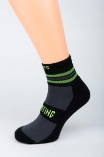 Dámské sportovní ponožky SPORTING KRÁTKÁ 1. Velikost: 3-4 (EU 35-37), 2. Barva: tmavý jeans/černá