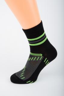 Dámské sportovní ponožky STYLE 1. Velikost: 3-4 (EU 35-37), 2. Barva: Červená