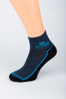 Pánské kotníkové ponožky EXTREME 1. Velikost: 10-11 (EU 45-47), 2. Barva: středně šedá/tmavě šedá
