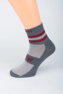Pánské kotníkové ponožky SPORTING NEW 1. Velikost: 12-13 (EU 48-49), 2. Barva: světle šedá/středně šedá