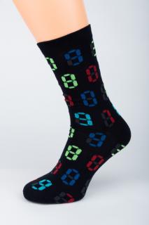 Veselé ponožky CRAZY DIGITAL 1. Velikost: 3-4 (EU 35-37), 2. Barva: Černá