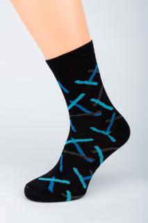 Veselé ponožky CRAZY LASER 1. Velikost: 11-12 (EU 47-48), 2. Barva: Červená