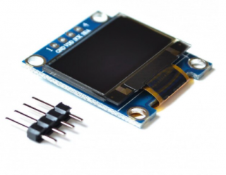 OLED displej SPI modrý grafický 128x64 0.96" (řadič SSD1306)