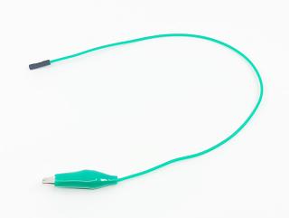 Propojovací kabel s krokosvorkou silikonový samice 30cm