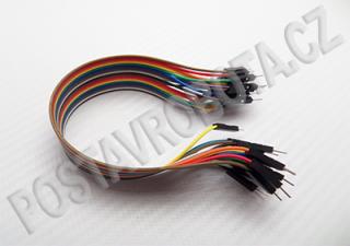 Propojovací kabely 20ks samec-samec  20cm CCA
