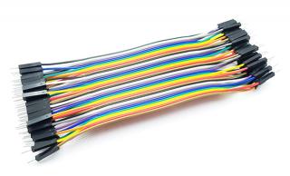 Propojovací kabely 40ks samec-samec 15cm CCA