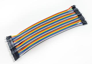 Propojovací kabely 40ks samec-samec 20cm měď