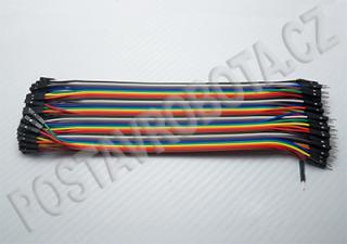 Propojovací kabely 40ks samec-samice  20cm CCA