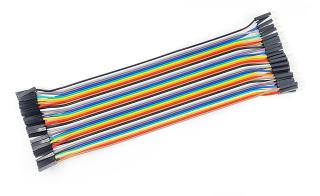 Propojovací kabely 40ks samec-samice 20cm měď
