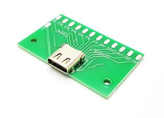 USB TYPE-C samice konektor adaptér 24P