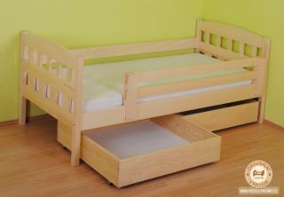 Jednolůžková dětská postel Dorka Varianta produktu: Úložný prostor 1ks, Zvolte rozměr matrace (cm): 200 x 90